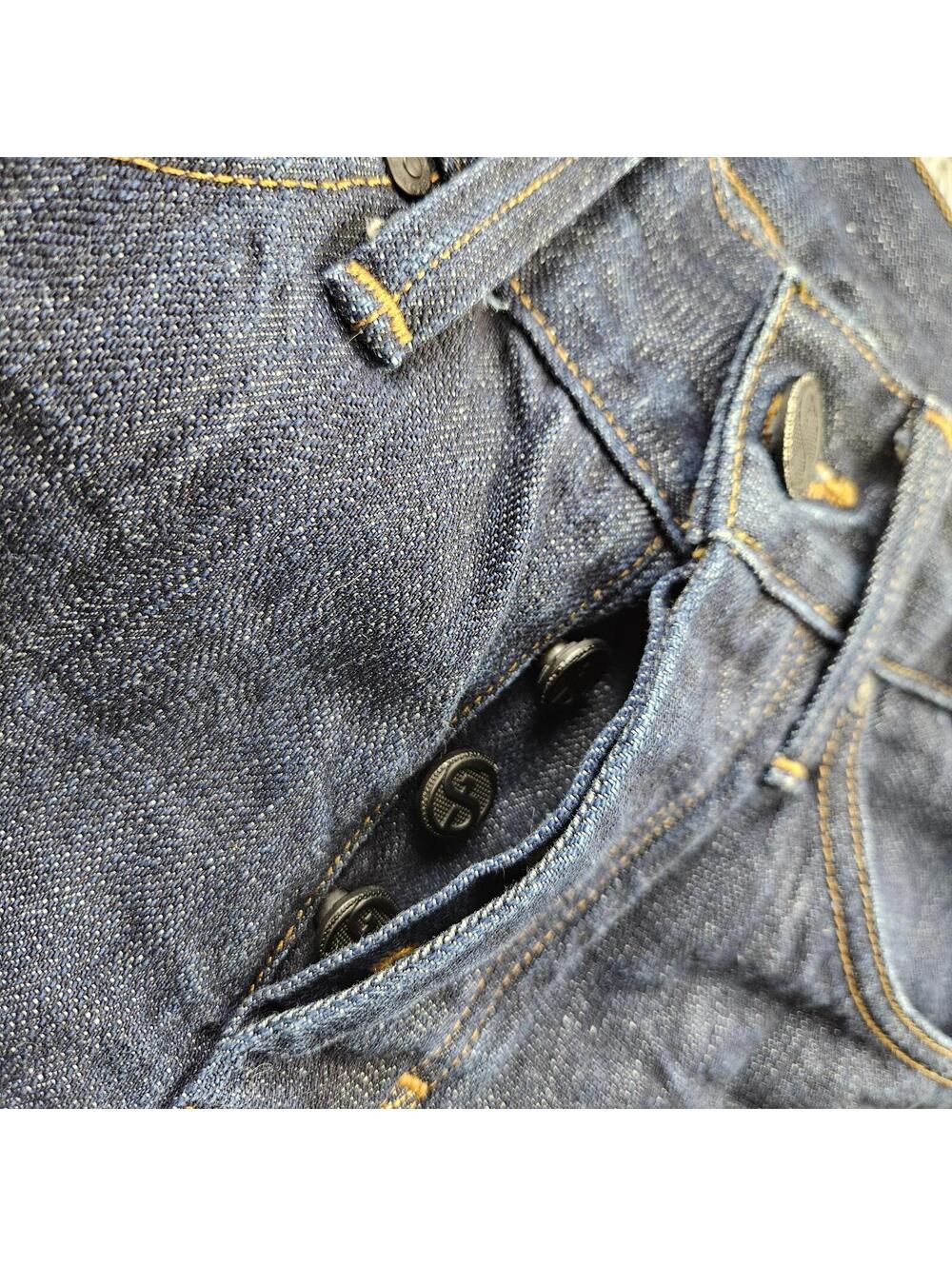 DYLAN GEORGE Selvedge Jeans 5700CS Straight Dark Wash 31 (fits 30x31) USA Made - Picture 4 of 15
